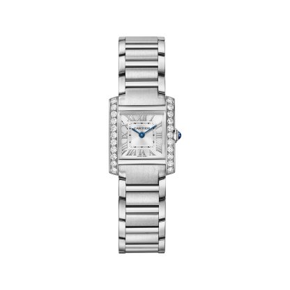 heißer Verkauf Designer Cartier Tank Francaise Uhr kleines Modell Quarzwerk. Stahl W4TA0020