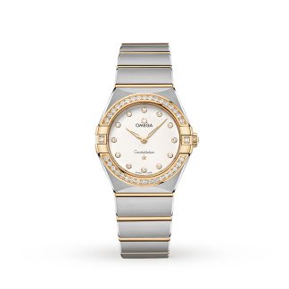 heißer Verkauf Designer Omega Constellation Manhattan 28mm Damenuhr aus Edelstahl O13125286052002