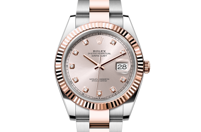 heißer Verkauf Designer Rolex Datejust 41 Austernstahl und Everosegold M126331-0007