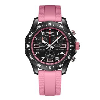 heißer Verkauf Luxus Breitling Endurance Pro 38mm Unisex Uhr rosa Gummi X83310D41B1S1