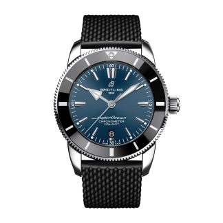 heißer Verkauf Luxus Breitling Superocean B20 Automatic 44mm UK Exklusive Herrenuhr Blau Gummi AB20304A1C1S1