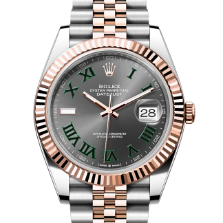 heißer Verkauf Luxus Rolex Datejust 41 Austernstahl und Everosegold M126331-0016