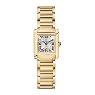 kopien billig ebay Cartier Tank Française Uhr kleines Modell Quarzwerk Gelbgold Gelbgold WGTA0114