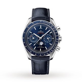 kopien billig ebay Omega Speedmaster Mondphase Co-Axial Master Chronometer Chronograph Herrenuhr Leder O30433445203001